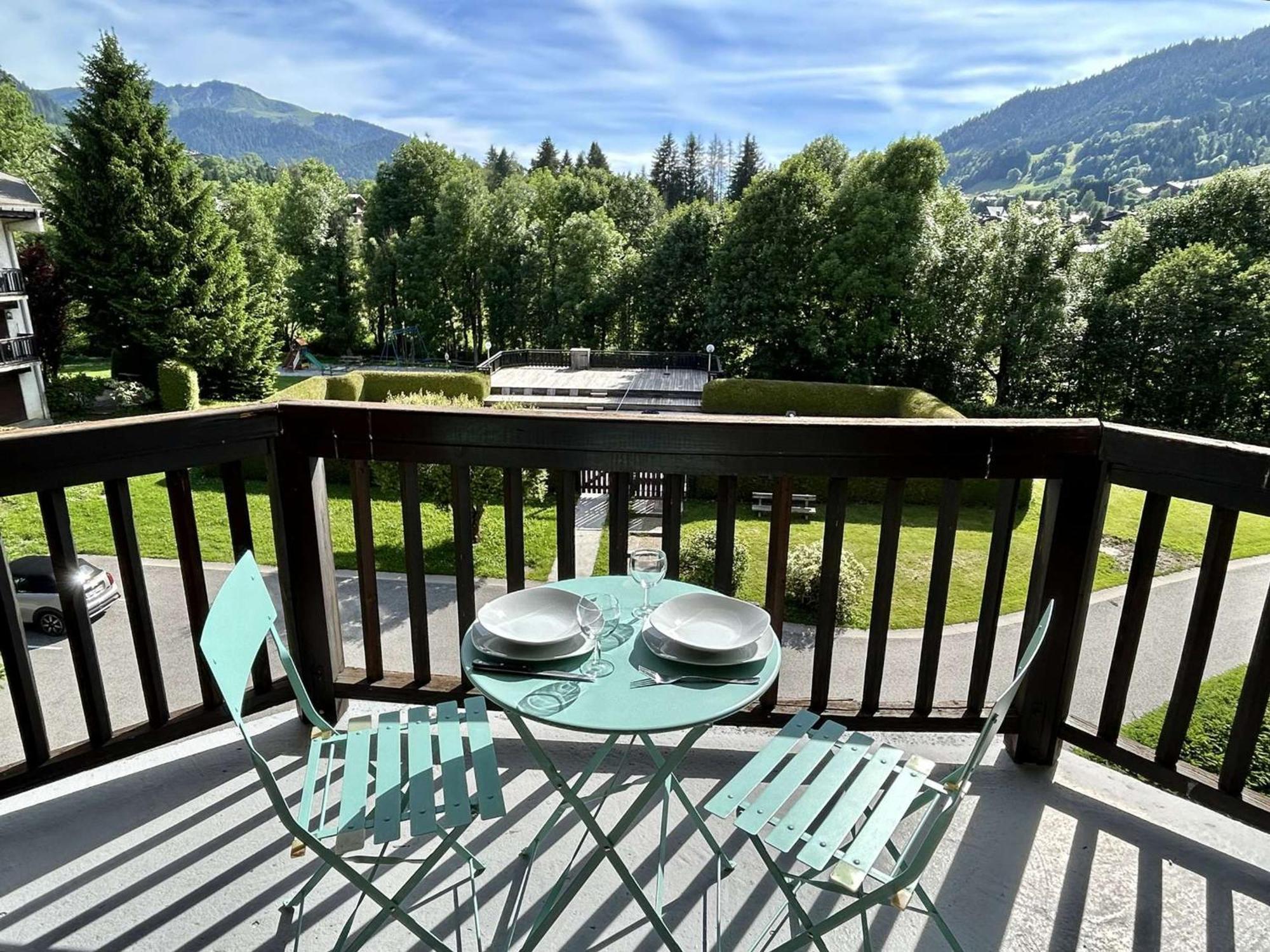 Studio Avec Piscine Chauffee, Tennis & Balcon - 4 Couchages A Megeve - Fr-1-597-14 Exterior photo