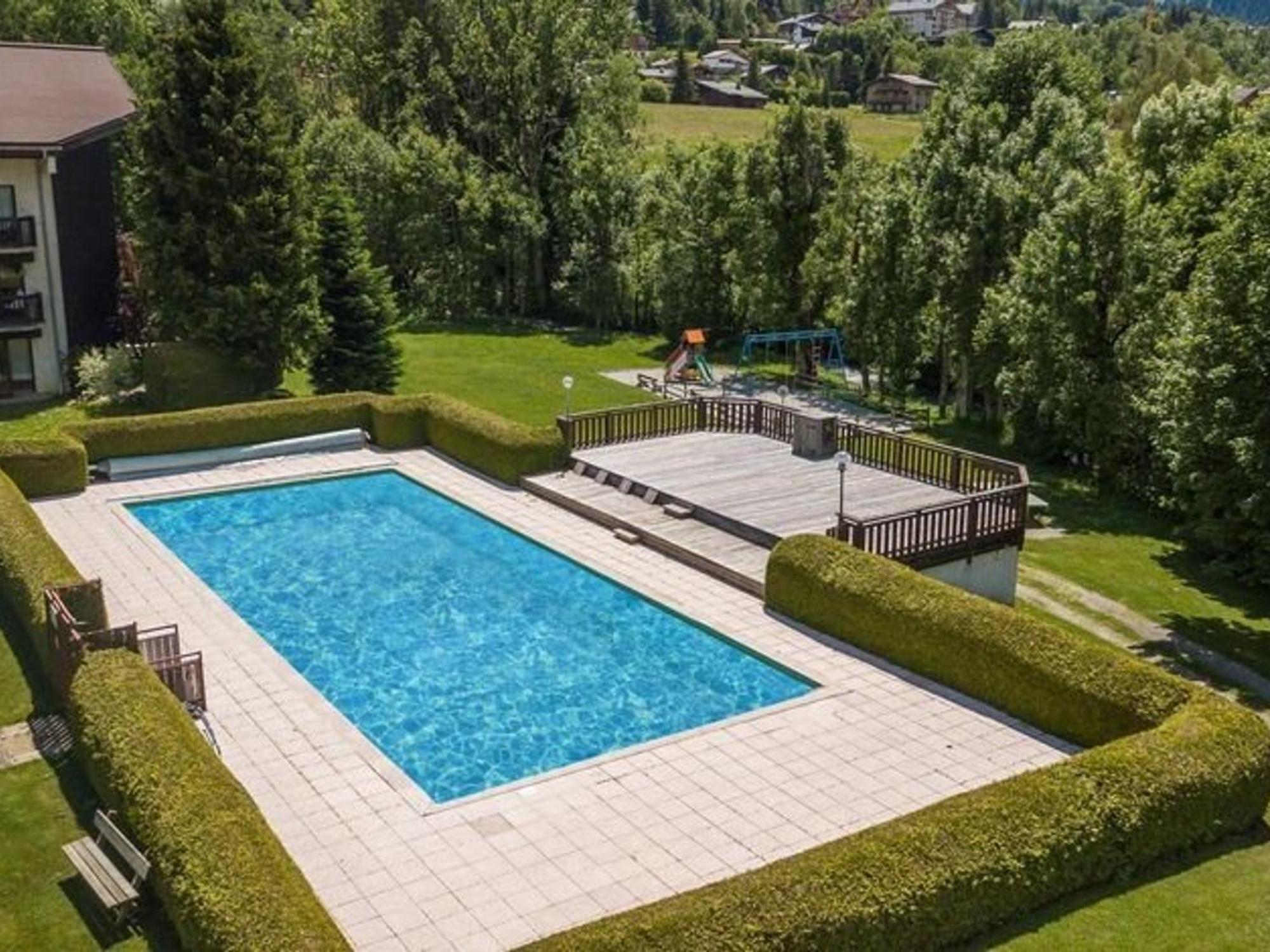 Studio Avec Piscine Chauffee, Tennis & Balcon - 4 Couchages A Megeve - Fr-1-597-14 Exterior photo