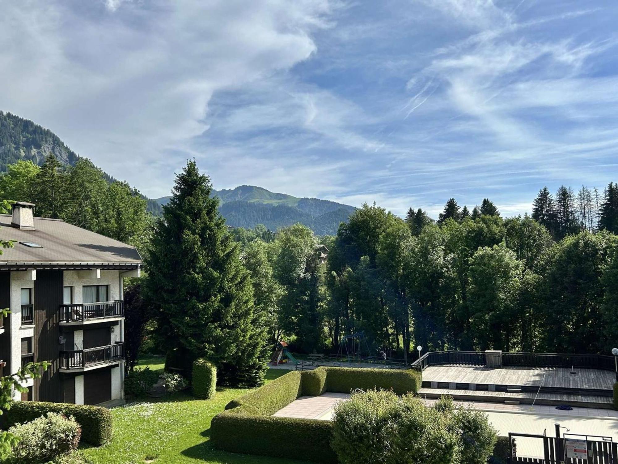 Studio Avec Piscine Chauffee, Tennis & Balcon - 4 Couchages A Megeve - Fr-1-597-14 Exterior photo